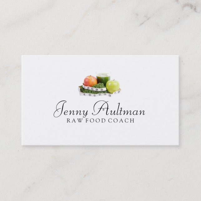 Raw Food Coach Business Card (Front)