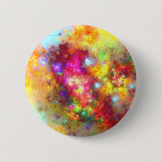 raw fractal art 6 cm round badge