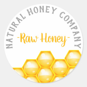 Raw Honey Classic Round Sticker