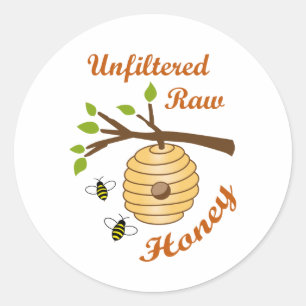 Raw Honey Classic Round Sticker