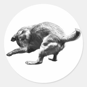 Raw Ink Motion Classic Round Sticker
