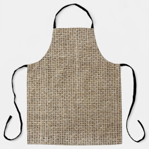 Raw Linen: Natural Textured Fabric. Apron