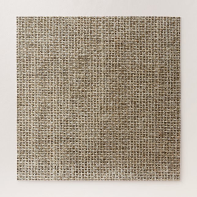 Raw Linen: Natural Textured Fabric. Jigsaw Puzzle (Vertical)