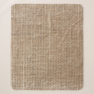 Raw linen texture sherpa blanket