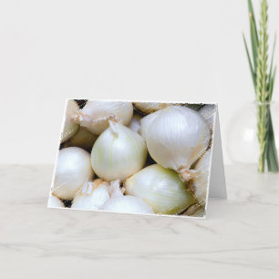 Raw Onion Social Distancing Card
