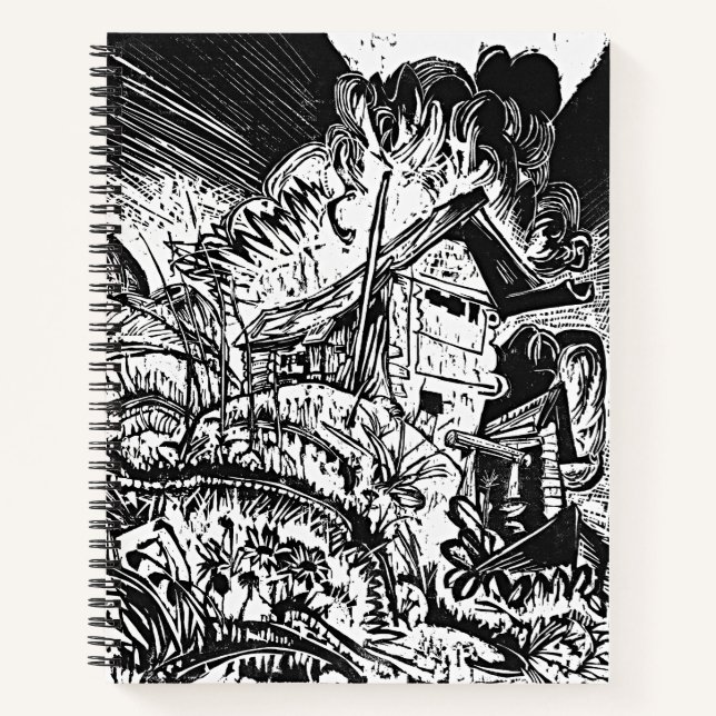 Raw Peaks – Kirchner Expressionist Notebook (Front)