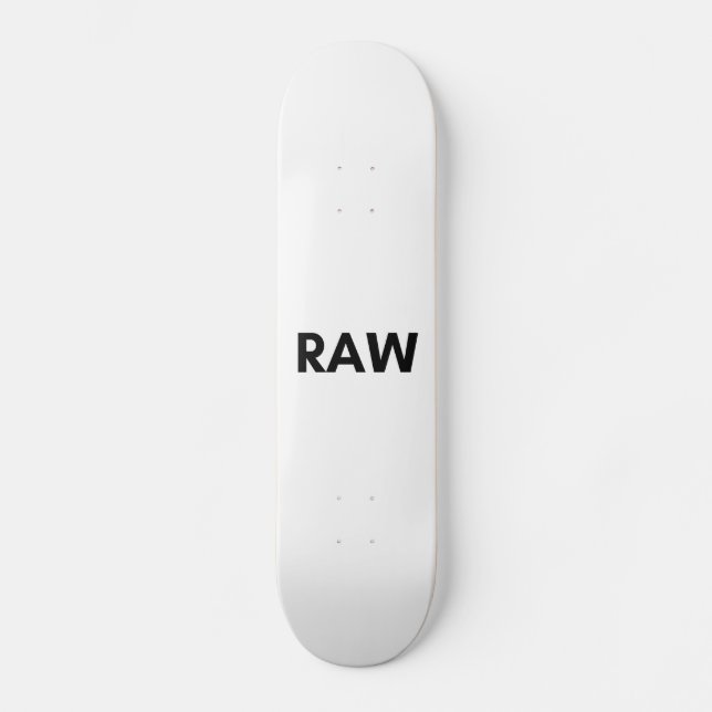 raw skateboard (Front)
