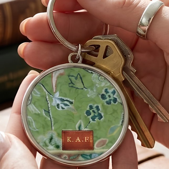 Rawdah Madinah Green Carpet Monogram Medallion Key Ring (Creator Uploaded)