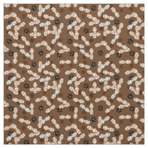 Rawhide Dog Bones-Fabric Fabric