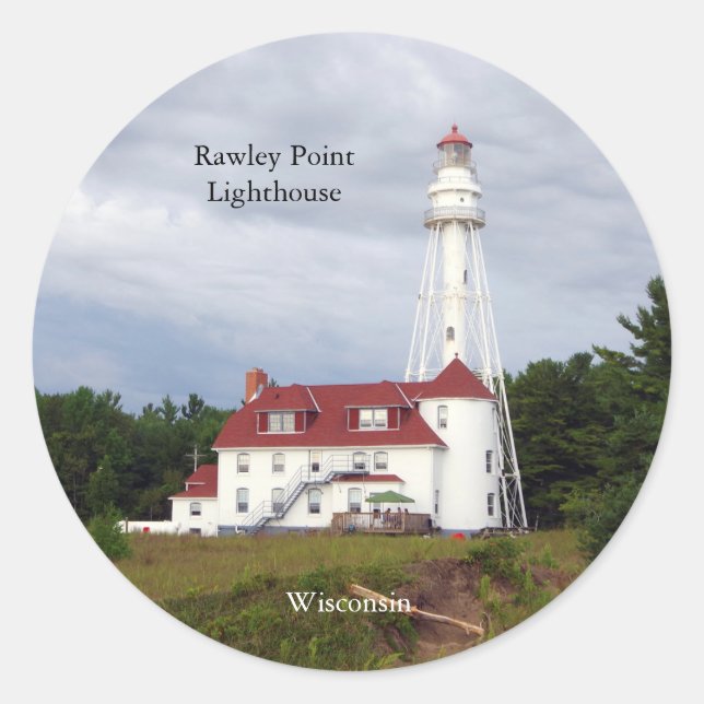 Rawley Point Lighthouse sticker (Front)