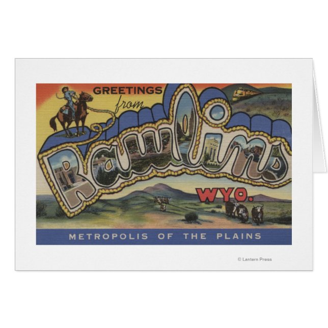 Rawlins, Wyoming - Large Letter Scenes (Front Horizontal)