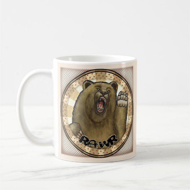 Rawr Bear  Coffee Mug (Left)