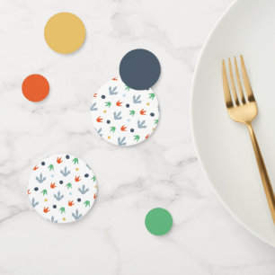 Rawr Dinosaur Foot Print Birthday Table Confetti