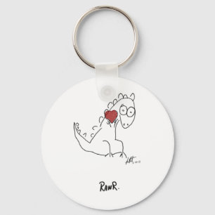 Rawr dinosaur ! key ring