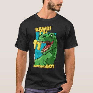 Rawr I'm 11 Birthday Boys 11th Birthday Dino Tyra T-Shirt