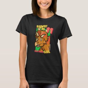 Rawr I'm 11 Birthday Girls 11th Birthday Dino Xeno T-Shirt