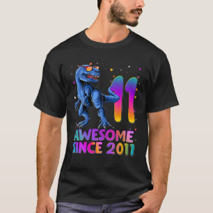 Rawr I'm 11 Kids 11 Year Old 11Th Birthday Boy T R T-Shirt