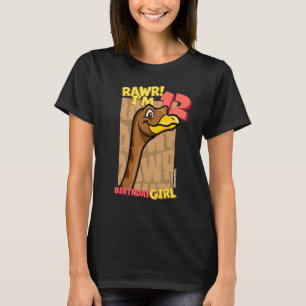 Rawr I'm 12 Birthday Girls 12th Birthday Dino Gal T-Shirt