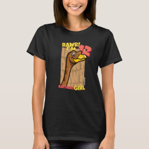 Rawr I'm 12 Birthday Girls 12th Birthday Dino Gall T-Shirt