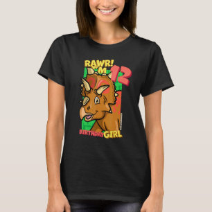Rawr I'm 12 Birthday Girls 12th Birthday Dino Xeno T-Shirt