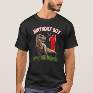 Rawr I'm 1st Dinosaurs Birthday Boy 1 Years Old Re T-Shirt