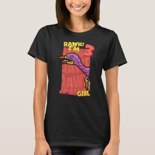 Rawr I'm 3 Birthday Girls 3rd Birthday Dino Urbaco T-Shirt