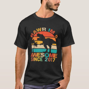 Rawr I'm 5 Dinosaur T Rex 5Th Birthday Boy Awesome T-Shirt