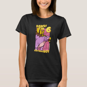 Rawr I'm 6 Birthday Boys 6th Birthday Dino Kentros T-Shirt