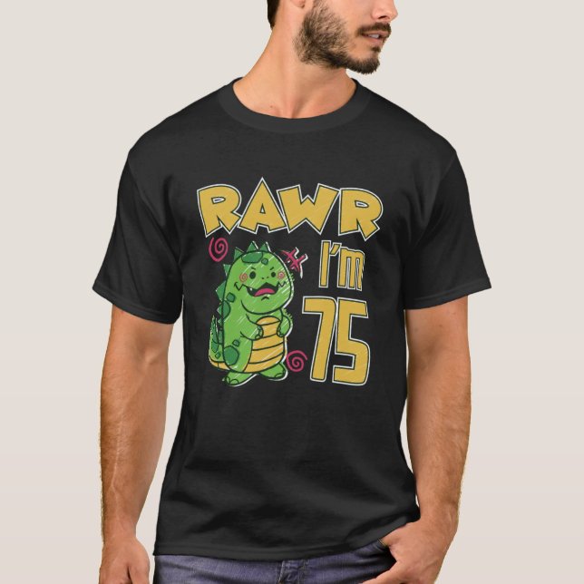 Rawr I'm 75 Pullover Hoodie (Front)