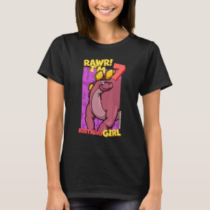 Rawr I'm 7 Birthday Girls 7th Birthday Dino Wuerh T-Shirt