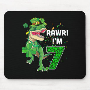 Rawr I'm 7 Birthday Years Old 2015 T Rex Dinosaur  Mouse Mat
