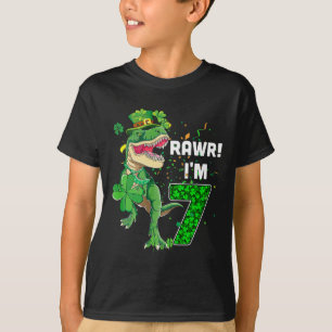 Rawr I'm 7 Birthday Years Old 2015 T Rex Dinosaur T-Shirt