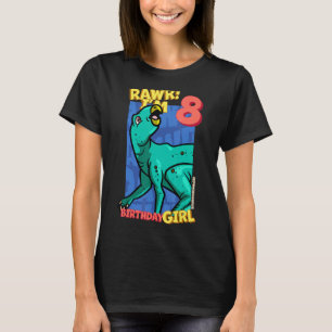 Rawr I'm 8 Birthday Girls 8th Birthday Dino Zephyr T-Shirt