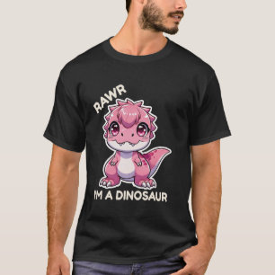 Rawr I'm A Dinosaur Cartoon T Rex Monster T-Shirt