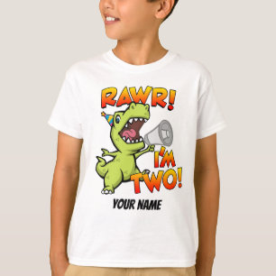 Rawr I'm Two Dinosaur T-Shirt