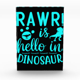Rawr! Is Hello In Dinosaur       Photo Block