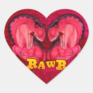 Rawr Love-a-saurus Heart Sticker