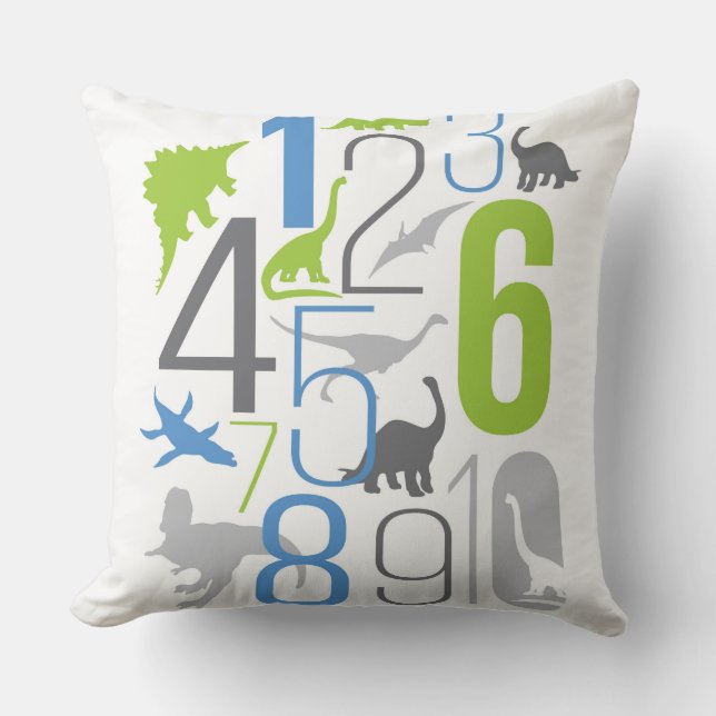 Rawr Means I love You In Dinosaur Pillow for Kids (Front)