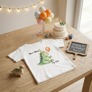 Rawr Means I'm One Dinosaur Baby First Birthday T-Shirt