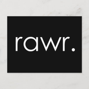 rawr postcard