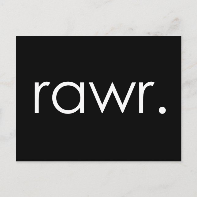 rawr postcard (Front)