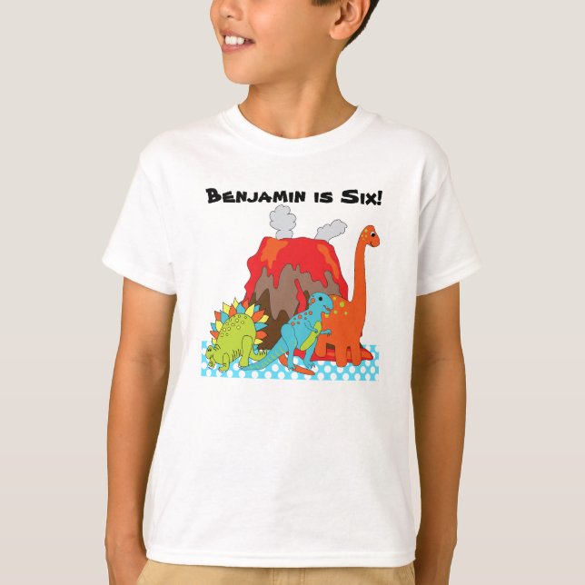 RAWRRR Dinosaur Birthday Custom T-shirts (Front)