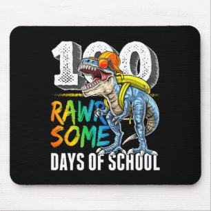 Rawrsome Days Of School Dinosaur 100th Day Of Scho Mouse Mat