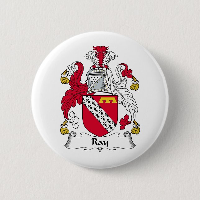 Ray Family Crest 6 Cm Round Badge (Front)