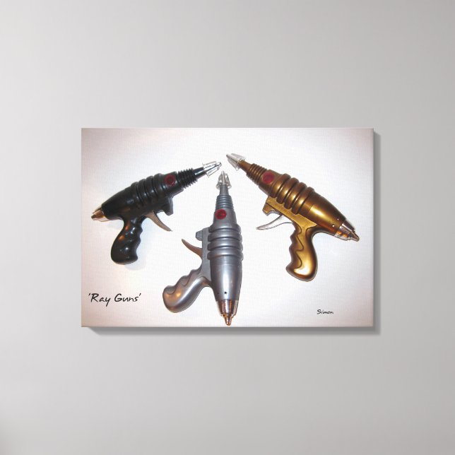 Ray Guns Art on Canvas (Front)