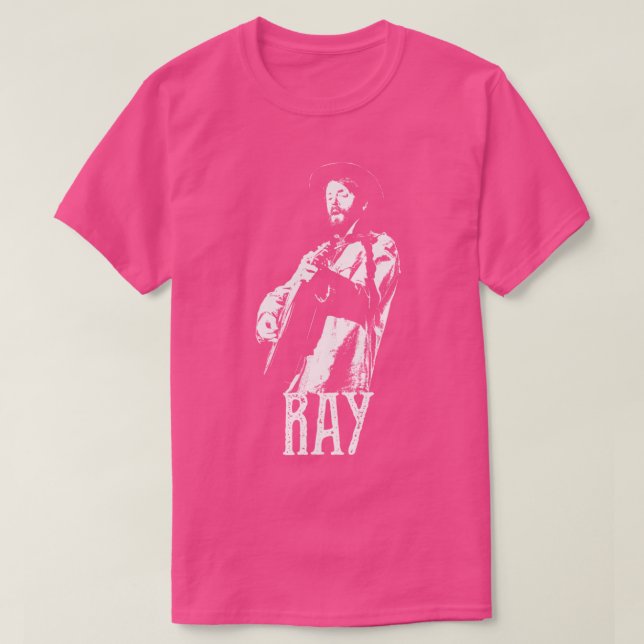 Ray Lamontagne White Stencil2 T-Shirt (Design Front)