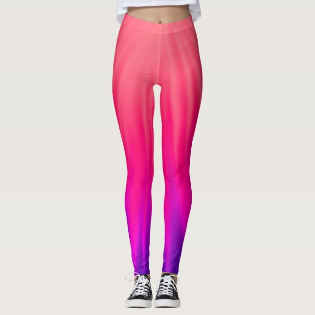 Ray of Light Pink & Purple  Leggings (Front)
