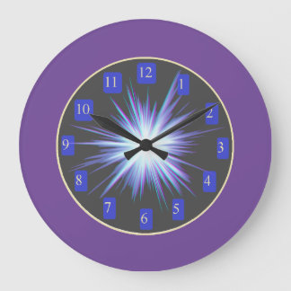 Ray of Light Wall Clock, 10.75" Square Acrylic Large Clock