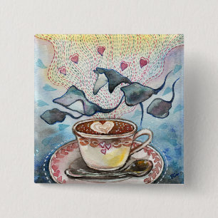 Ray of Love 15 Cm Square Badge