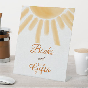 Ray of Sun Theme Sunshine Baby Shower Gift Favour Pedestal Sign
